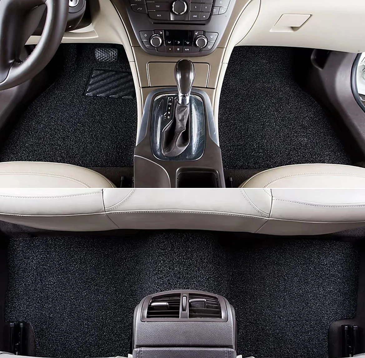 Black PVC coil car mat